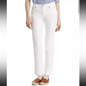 Ralph Lauren Women's Crisp White Skinny Jeans